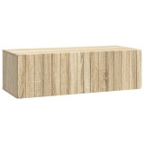 vidaXL Oglindă TV montată pe perete Stejar Sonoma 98 x 41 x 30 cm 898357