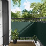 vidaXL Ecran de balcon Verde &icirc;nchis 100 x 300 cm Material Oxford 42030754