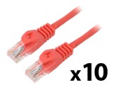 Cablu Patch U/UTP 5e CCA PVC roşu 2m 26AWG