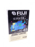 Caseta video VHS C VHS-C Fuji EC-45 - 45 minute Super HG - sigilata, Altul, Tdk