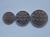 LOT 3 MONEDE 2.5,5,10 ESCUDOS PORTUGALIA