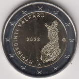 Moneda 2 euro comemorativa FINLANDA 2023_Sanatate, UNC, Europa, Cupru-Nichel