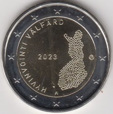 moneda 2 euro comemorativa FINLANDA 2023_Sanatate, UNC