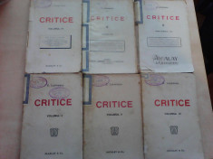 Critice - E. LOVINESCU , volumele 1, 2, 3 , 4 , 6 si 7 foto