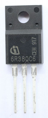 6R380C6 TRANZISTOR N-CANAL MOSFET 10,6A 600V TO-220FP IPA60R380C6 INFINEON foto