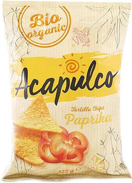 Chips cu Boia Tortilla Bio Acapulco 125gr foto
