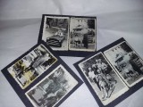 Lot 3 file album cu 6 fotografii masinute vechi copii,calut,caprioara,T.GRATUIT