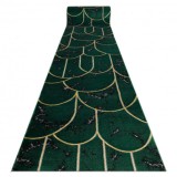 Exclusiv EMERALD traversa 1016 glamour, stilat, art deco, marmură sticla verde / aur, 80 cm