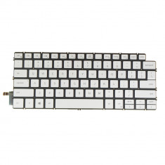 Tastatura Laptop, Dell, Latitude 3301, 3311, E3301, (an 2021), iluminata, argintie, layout US