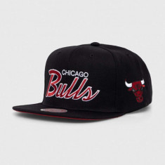 Mitchell&Ness șapcă din amestec de lână NBA CHICAGO BULLS culoarea negru, cu imprimeu