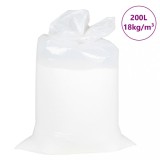 VidaXL Umplere cu sacul de fasole, EPS 200 L, alb, 18 kg/m&sup3;