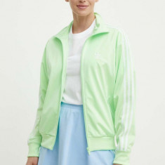 adidas Originals bluza femei, culoarea verde, cu imprimeu, IP0614