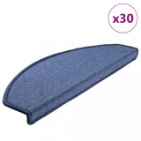 VidaXL Covorașe scară 30 buc Albastru 65x24x4 cm