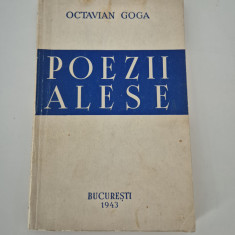 Carte veche 1943 Octavian Goga Poezii alese