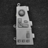 Panou Butoane BMW Seria 7 E65 E66 E67 2001-2008 OEM 6918382 Buton Start Stop Argintiu Aluminiu