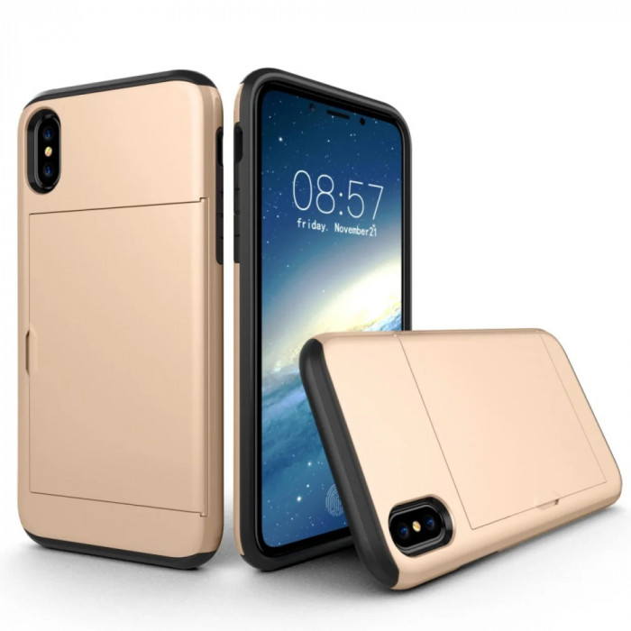 Husa iPhone X/Xs 5.8&#039;&#039; Sliding Card Holder Aurie