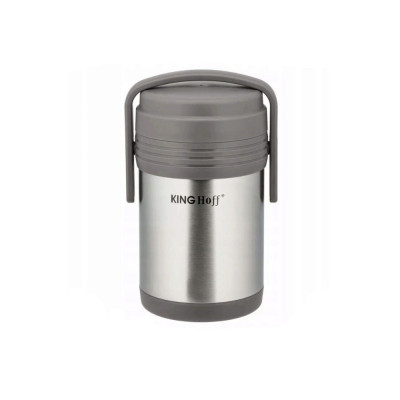 Termos alimentar, din inox, 3 recipiente, capacitate totala 1.5L, Kinghoff foto