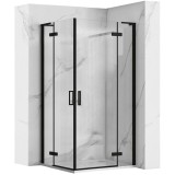 Cabina dus REA Hugo Double Black 80x80