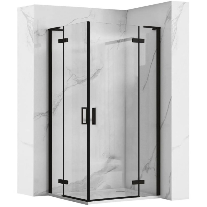 Cabina dus REA Hugo Double Black 80x80