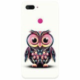 Husa silicon pentru Xiaomi Mi 8 Lite, Colorful Owl Illustration