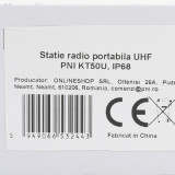 Cumpara ieftin Statie radio portabila UHF PNI KT50U, 400-520MHz, 16CH, VOX, TOT, Scan, Li-Ion 3800 mAh, IP68