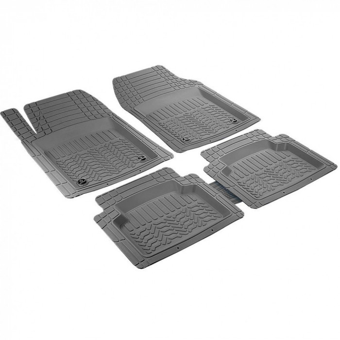 Set Covorase auto universale, decupabile, tavita, gri, 5 bucati