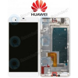 Capac frontal modul display Huawei Honor 6 Plus + LCD + digitizer alb