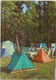 Bnk cp Camping pe Valea Ursului - Vedere - circulata - marca fixa, Printata, Valcea