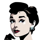 Cumpara ieftin Sticker decorativ Portret, Negru, 65 cm, 7718ST, Oem