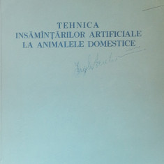 Tehnica insamantarilor artificiale la animalele domestice - N. Lunca, 1954