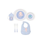 Set complet de masa, 6 piese, Ocean Life Blue