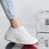 Cumpara ieftin Pantofi sport diana alb piele naturala, 37