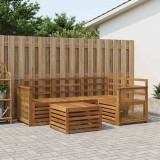 vidaXL Set de canapele de exterior 5 pcs natural 59 x 59 x 37 cm 3384325