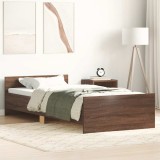 Cumpara ieftin Cadru pat fără saltea, stejar maro 75x190 cm lemn prelucrat