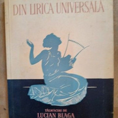 Din lirica universala. Talmaciri de Lucian Blaga