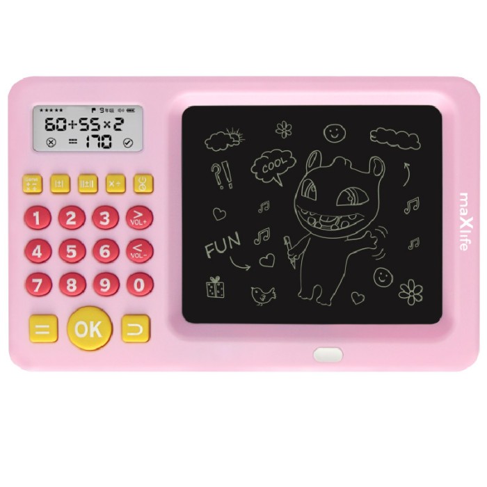 Tableta de scris cu calculator pentru copii MXWB-01 roz