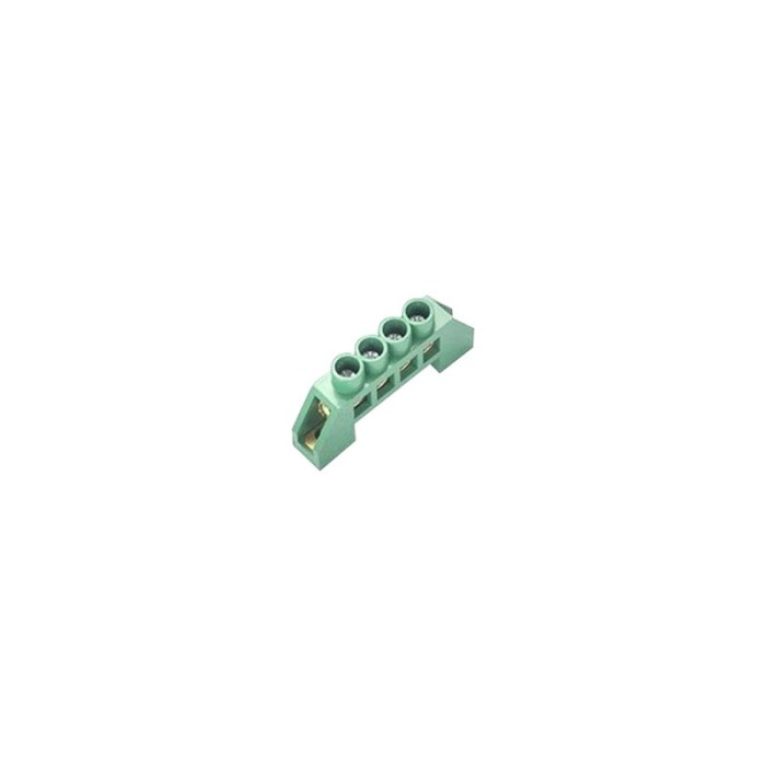 Bloc terminal electric, verde, 4 orificii