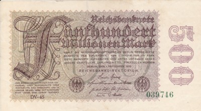 GERMANIA 500.000.000 marci 1923 XF!!! foto