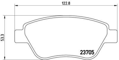 Placute frana fata Fiat 500 (312), 10.2007-, marca SRLine S70-0497