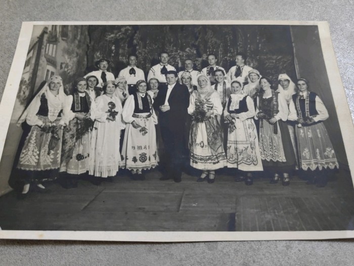 Fotografie Cor sasesc, 1930, Comunit. sasilor din America,la New York, 18x12 cm
