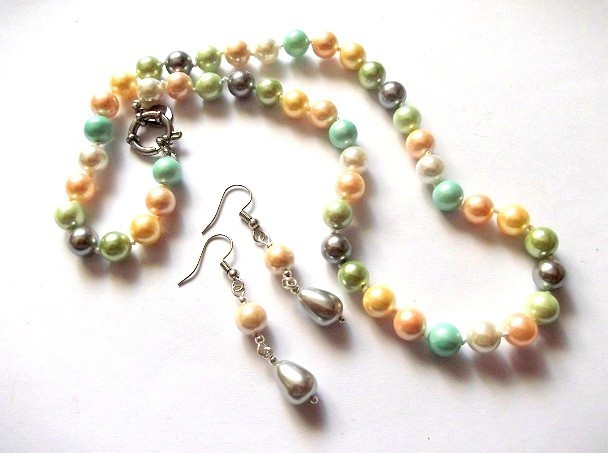 set colier si cercei cu perle mallorca 47162