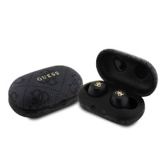 Casti Guess Bluetooth TWS, 4G Metal, negru, GUTWSP4EGK foto