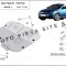 Scut metalic motor Opel Tigra TwinTop fabricat incepand cu 2004 APS-17,116