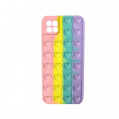 Husa Samsung Galaxy A22 4G Lemontti Heart Pop it Multicolor 3