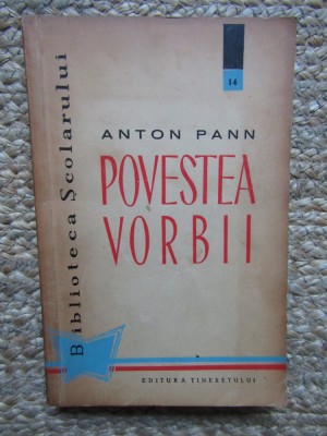 ANTON PANN - POVESTEA VORBII foto