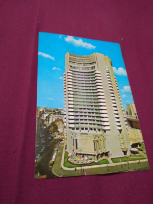 CARTE POSTALA -BUCURESTI- HOTEL INTERCONTINENTAL CIRCULATA foto