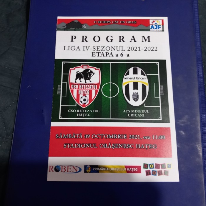 Program Retezatul Hateg - Minerul Uricani