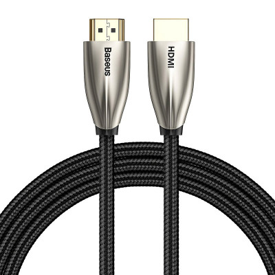 Cablu Audio si Video HDMI la HDMI Baseus Horizontal 4K, 60Hz, 3D, 18Gbps, 3 m, Negru CADSP-C01 foto