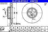 Disc frana ATE 24.0136-0133.2