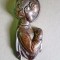 C966-Aplica veche IISUS Copil rugandu- se bronz masiv argintat West Germany.